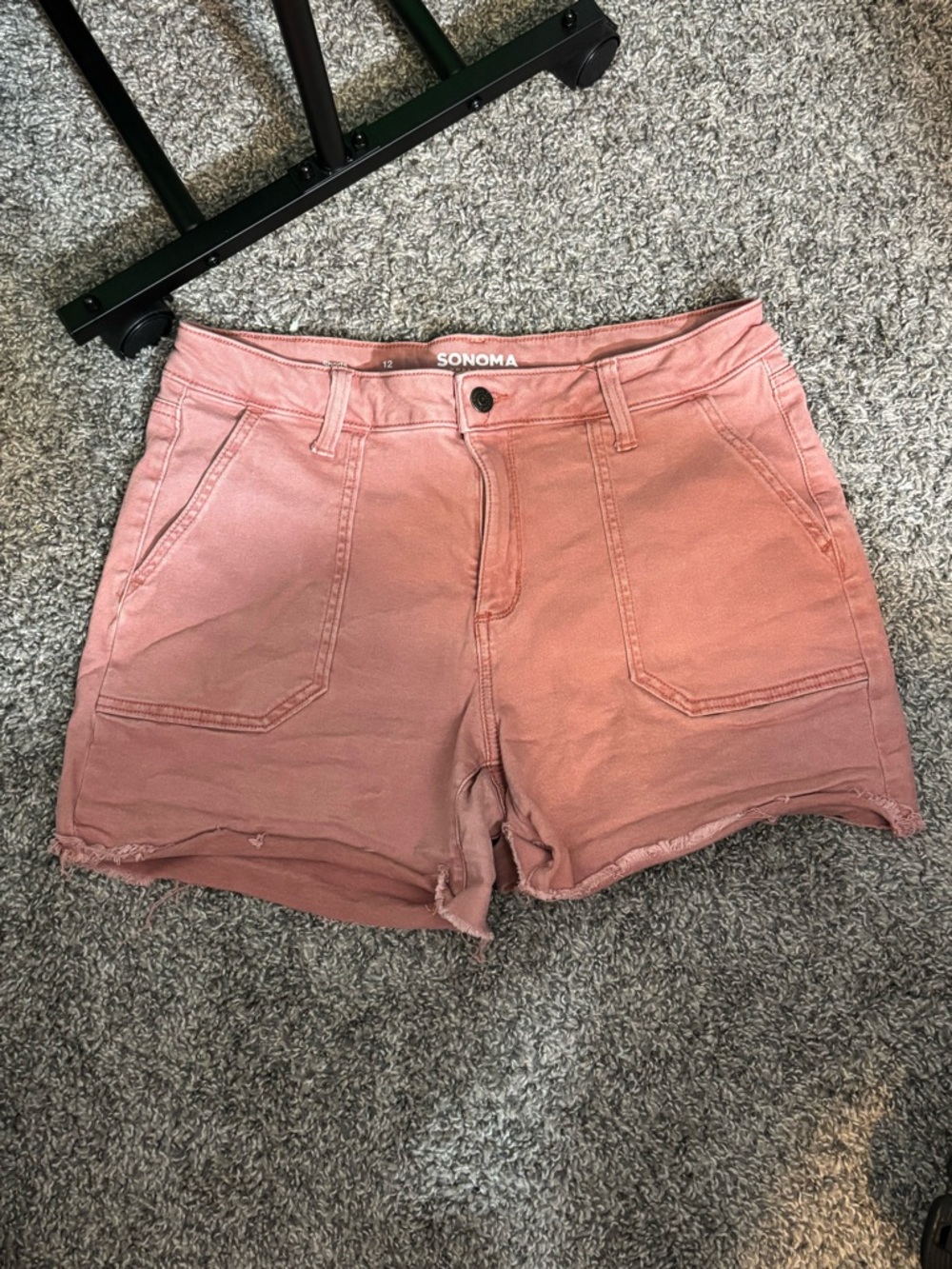 SONOMA Dusty Rose High-Rise Casual Jean Shorts